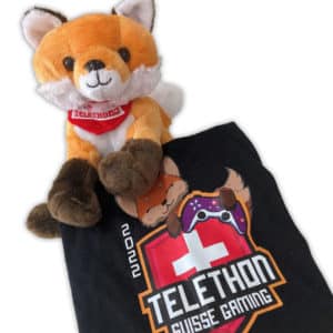 Pack Jules et t-shirt (taille M) Téléthon Suisse Gaming